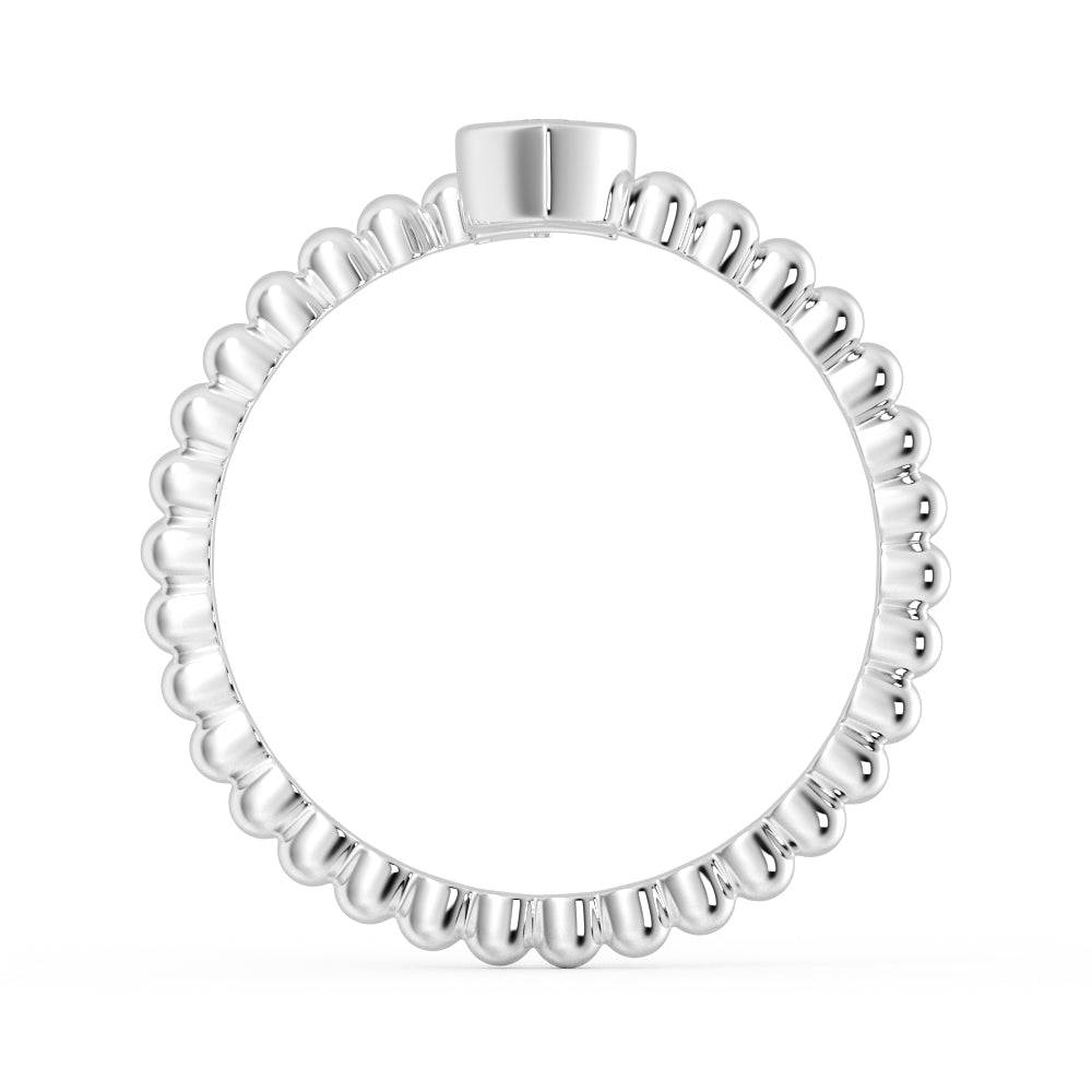 Lab Grown Diamond Personalized Initial Promise Ring for Women - Custom Engraved 14K Gold/White Gold Name Letter Ring - Perfect for Anniversaries, Engagements & Special Occasions