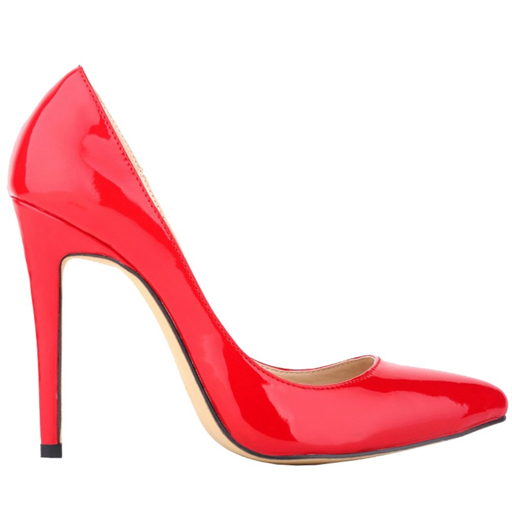 Wotefusi Women's Sexy Candy Stilettos High Heels - 4 Inch Pointed Toe Pumps for Prom, Party, Wedding & Evening Events - Comfortable Dress Shoes for Women