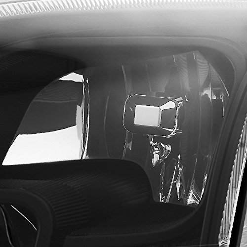AKKON Replacement Headlights for Ford Fusion - Black Left Driver & Right Passenger Side Headlamp Pair Set | Perfect for Night Driving & Vehicle Restoration