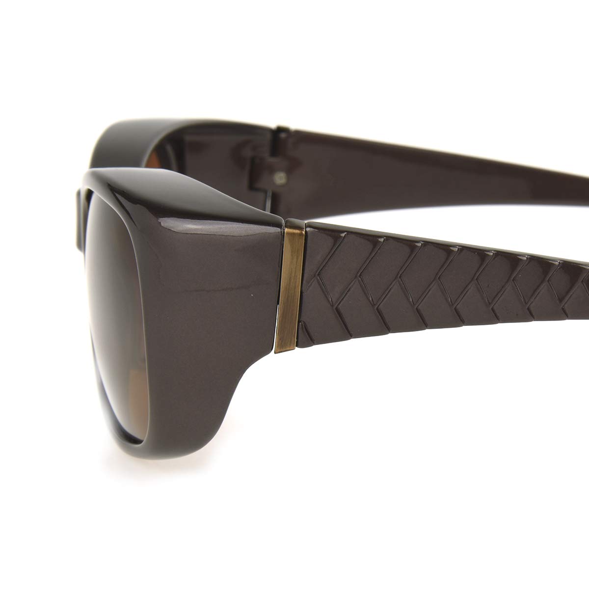 Dioptics Women's Solar Shield Laura Rectangular Sunglasses - UV Protection Clip-On Shades for Eyeglasses | Perfect for Driving, Outdoor Activities & Light Sensitivity Relief
