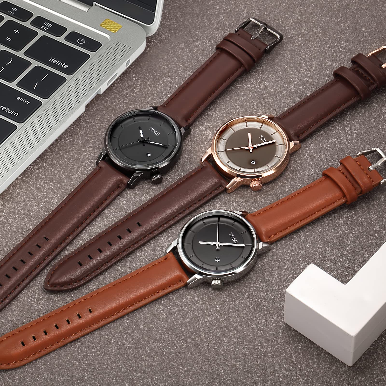 TOMI Men's Quartz Wristwatch - Stylish Business Watch for Gifts (Office, Dating, Formal Events)