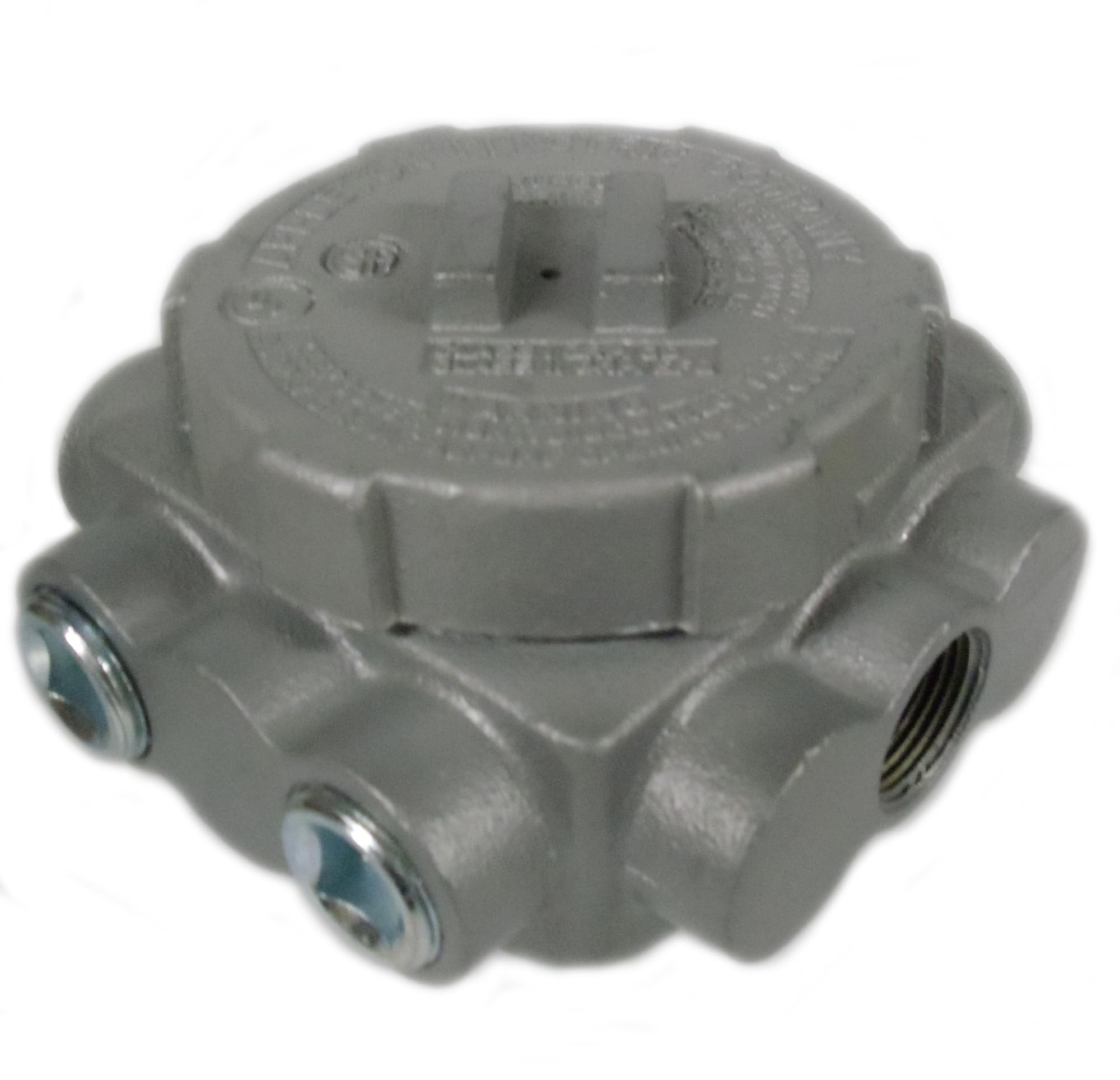 Crouse-Hinds GUP214 4-1/8 Inch 29 Cubic-Inch Junction Box - Electrogalvanized & Aluminum Acrylic Paint, Feraloy Iron Alloy - Weatherproof Electrical Enclosure for Outdoor & Industrial Use
