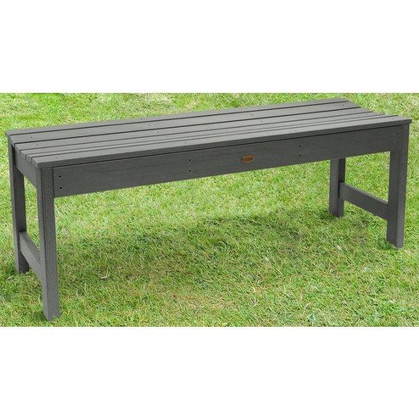 Lehigh Backless Synthetic Wood Picnic Bench - Durable Outdoor Dining Table for Patio, Garden & Park - Perfect for BBQs, Camping & Family Gatherings