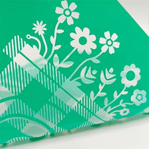 DGAGA Spring Flower Silk Screen Stencils - Self-Adhesive Leaf Stencil for Chalk Paste, Reusable Chalk Mesh Transfers - Perfect for Painting on Wood, Fabric & Garden Decor - DIY Home Crafts & Wall Art Projects