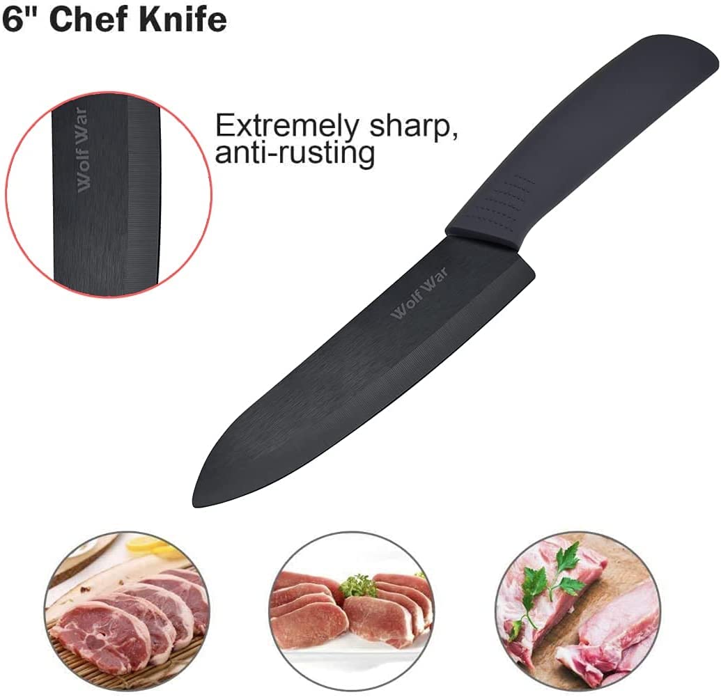 Professional Ceramic Knife Set - 6