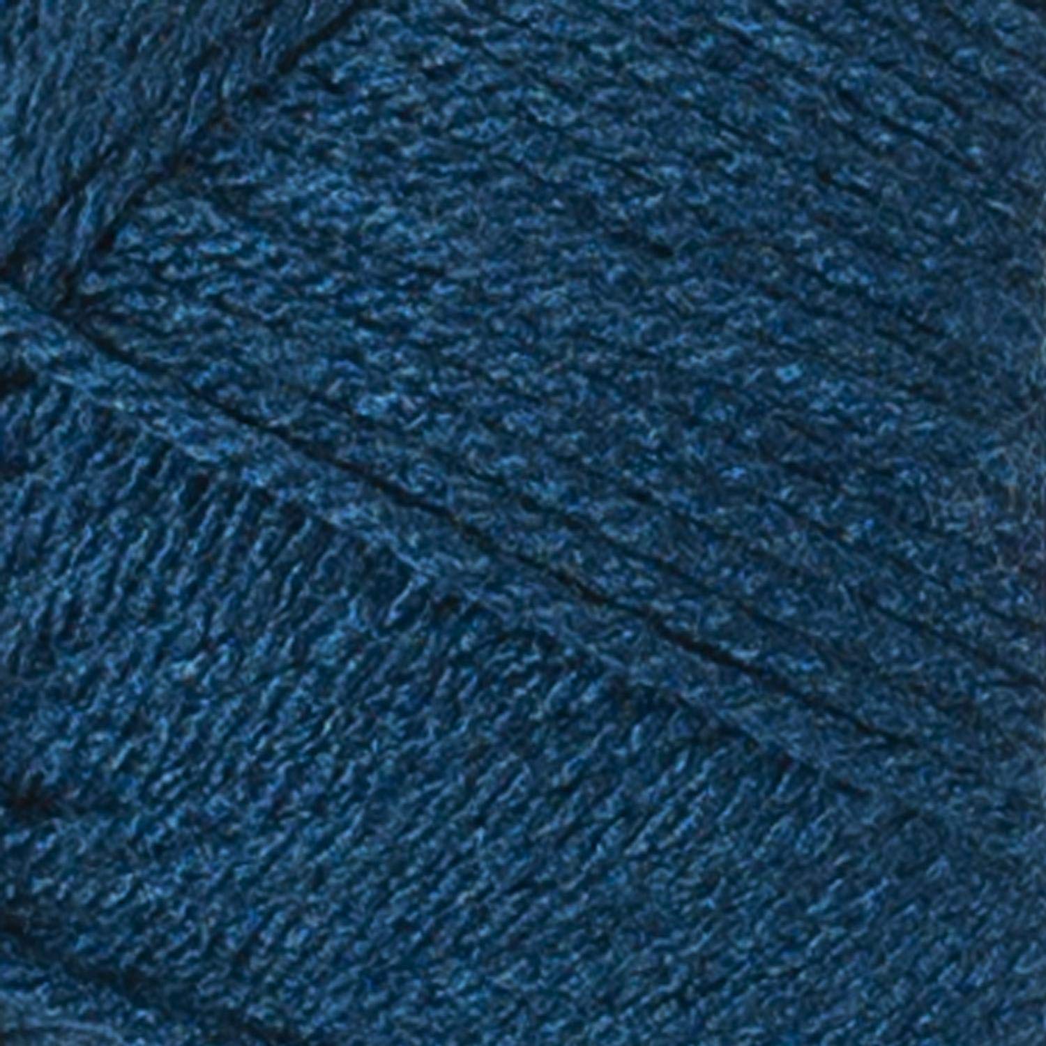 Lion Brand Yarn Basic Stitch Anti-Pilling Knitting & Crochet Yarn - 3-Pack, Steel Blue - Soft & Durable for Scarves, Blankets & Baby Clothes