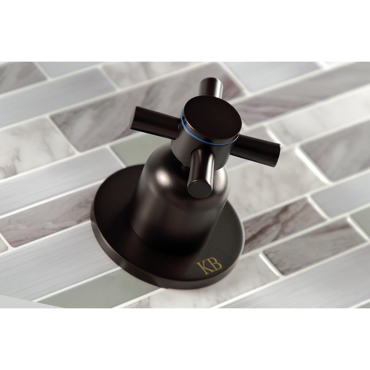 Kingston Brass KBX8148DX Concord Brushed Nickel Tub and Shower Faucet - 7.13 x 13 x 5.5 Inches - Bathroom Fixture for Modern Homes, Spa-Like Shower Experience