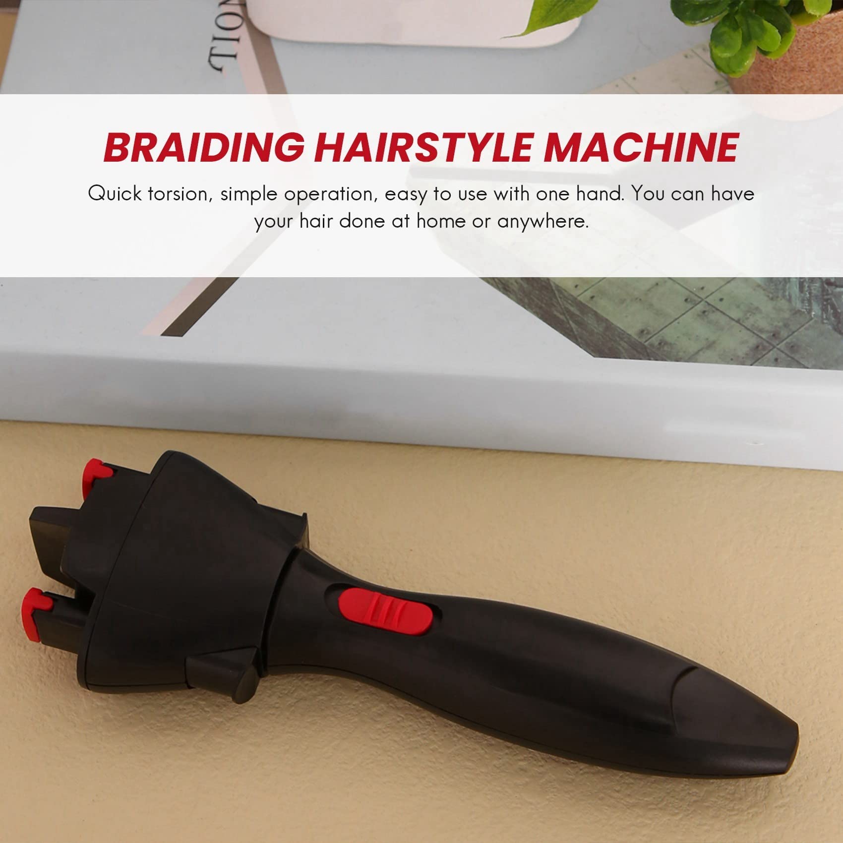 Automatic Electric Hair Braider Machine - Cordless Twist Knitting Device for DIY Hairstyles, Perfect for Home, Salon & Travel Use