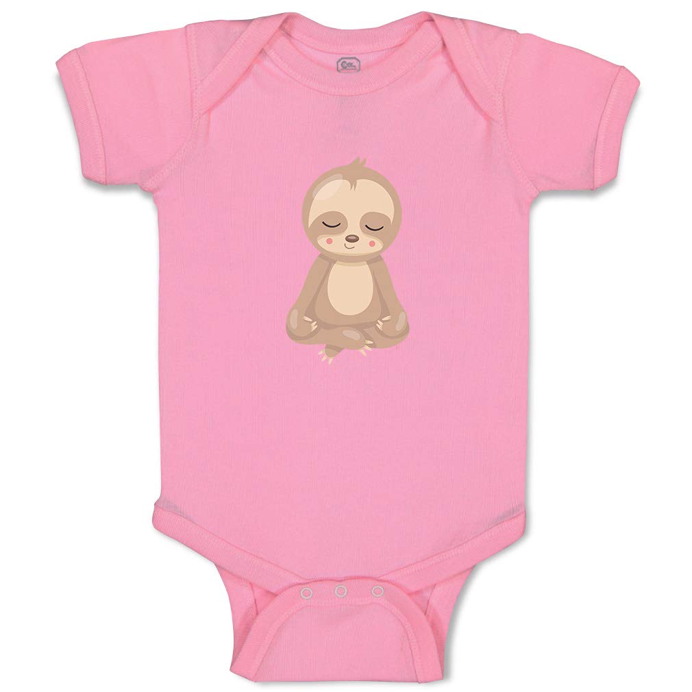 Custom Personalized Baby Bodysuit - Sloth Yoga Funny Cotton Onesie for Boys & Girls | Perfect for Newborn Photos, Playtime & Gifts