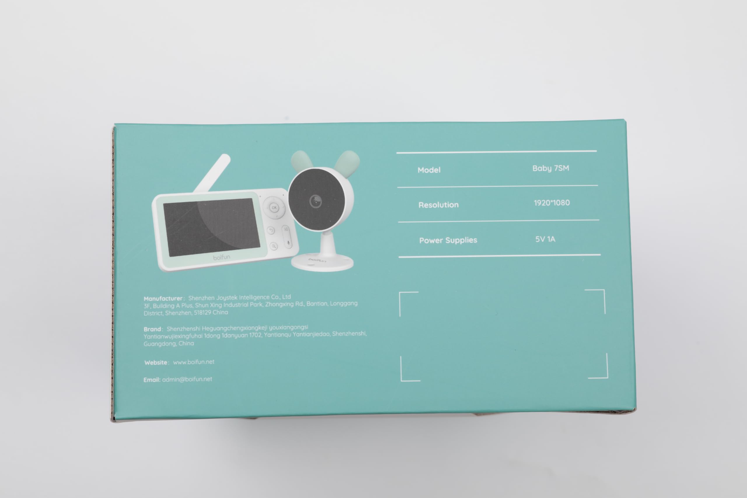 BOIFUN 1080P HD WiFi Baby Monitor with Split Screen, 2 Cameras & Smartphone App - AI Motion/Sound Detection, 4.3
