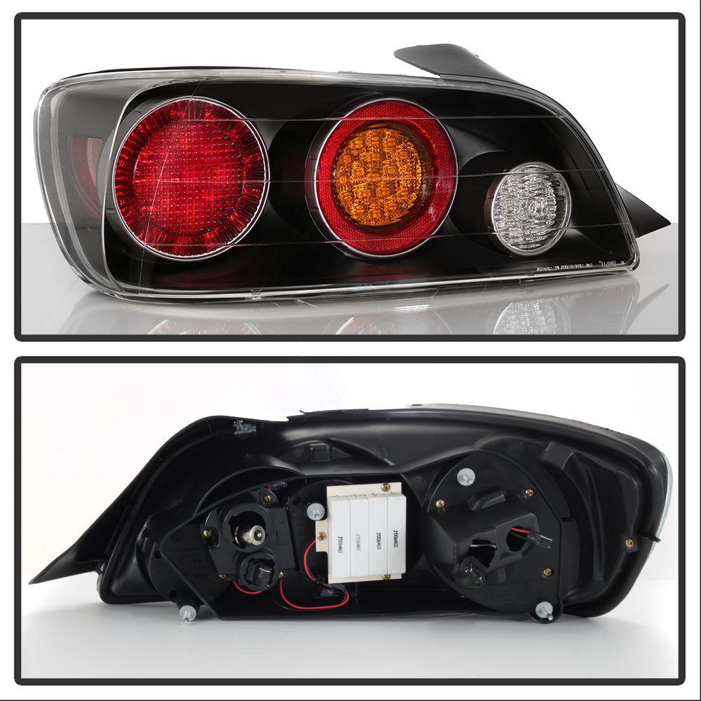Xtune LED Tail Lights for Cars - Black (ALT-ON-HS2K00-LED-BK) | High Visibility Brake Lights for Night Driving & Enhanced Vehicle Safety