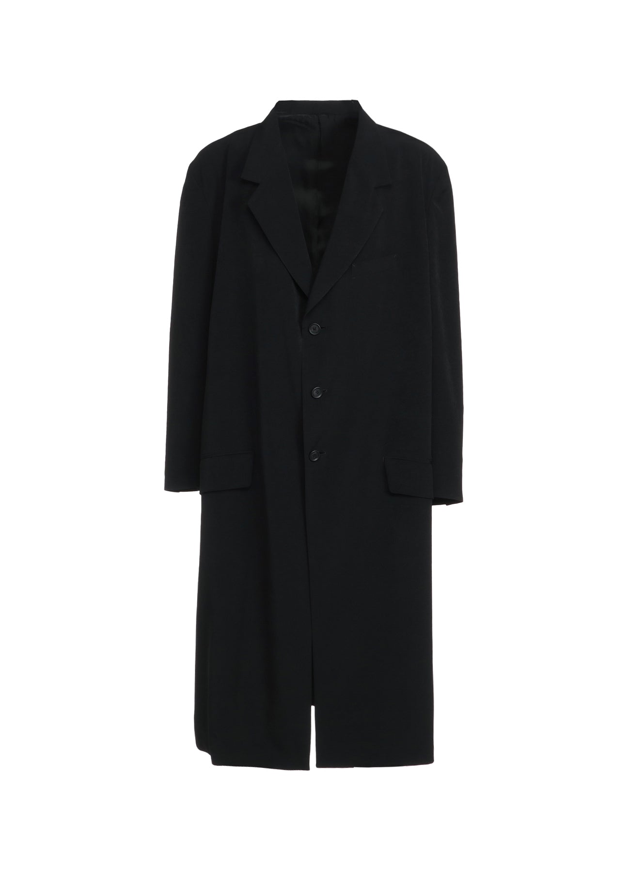 Elegant Crepe de Chine Oversized Notched Lapel Long Jacket for Women - Perfect for Office Wear, Evening Events & Special Occasions