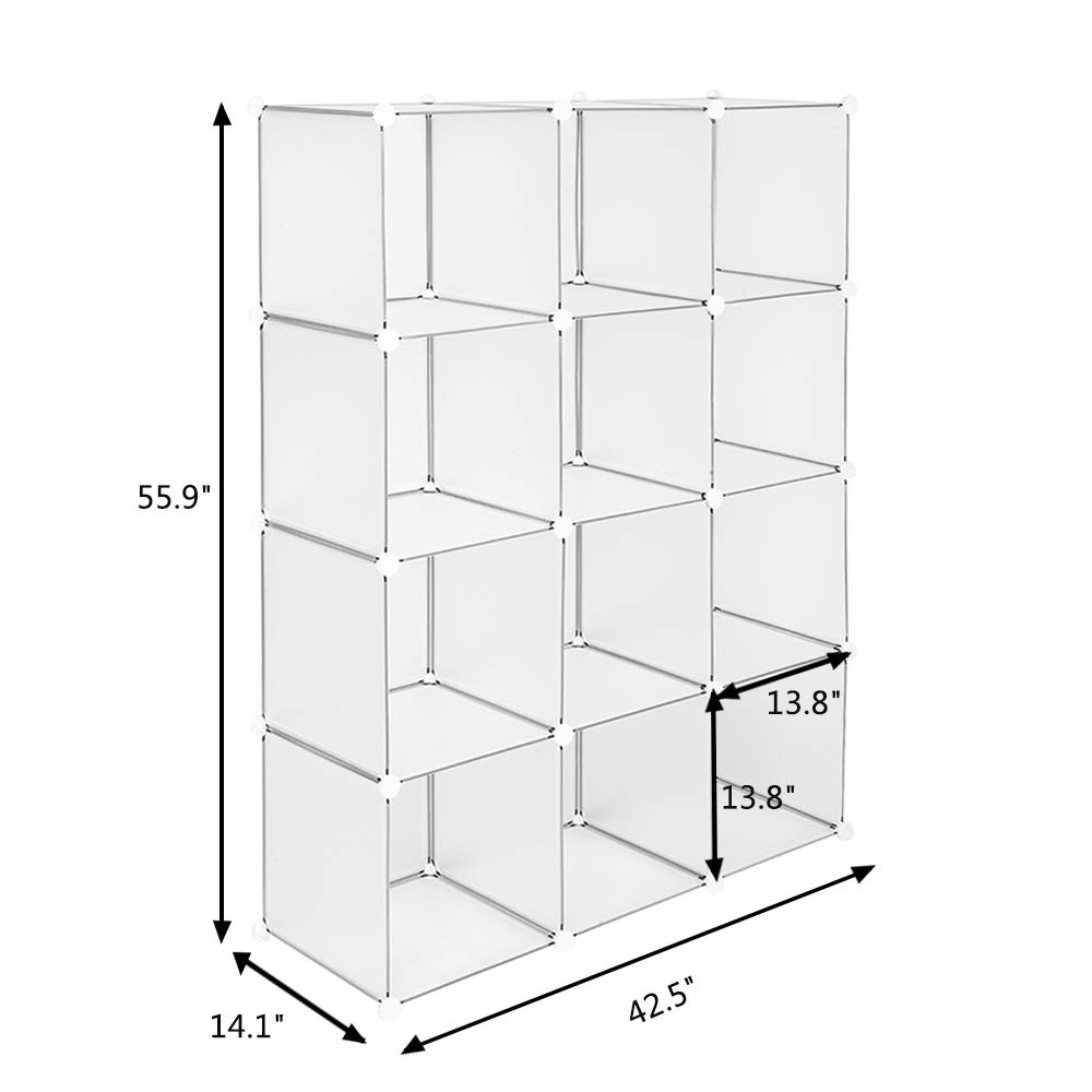 12-Cube Storage Organizer - Mytunes Cube Shelf for Books, Toys & Closet Organization | Perfect for Kids' Room, Office & Living Room Storage Solutions