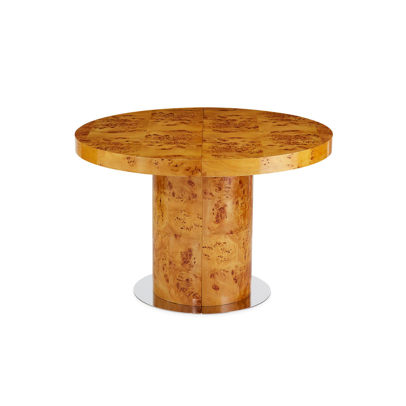 Round Extendable Dining Table - Expandable Bond Round Table for 4 to 8 People - Perfect for Small Spaces, Family Dinners & Entertaining Guests