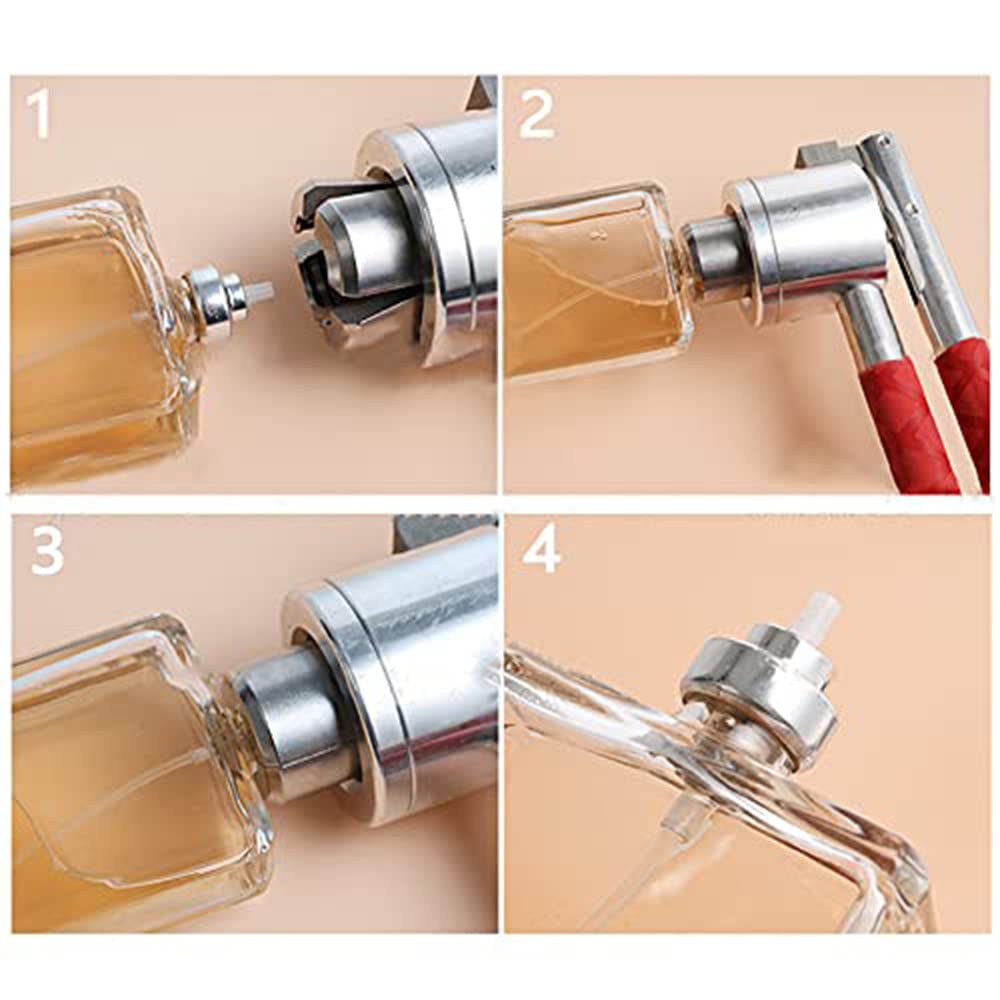 Stainless Steel Perfume Bottle Crimper Machine - 13mm/15mm/18mm/20mm Vial Sealer for Manual Spray Bottle Capping | DIY Perfume, Essential Oil & Cosmetic Packaging Tool