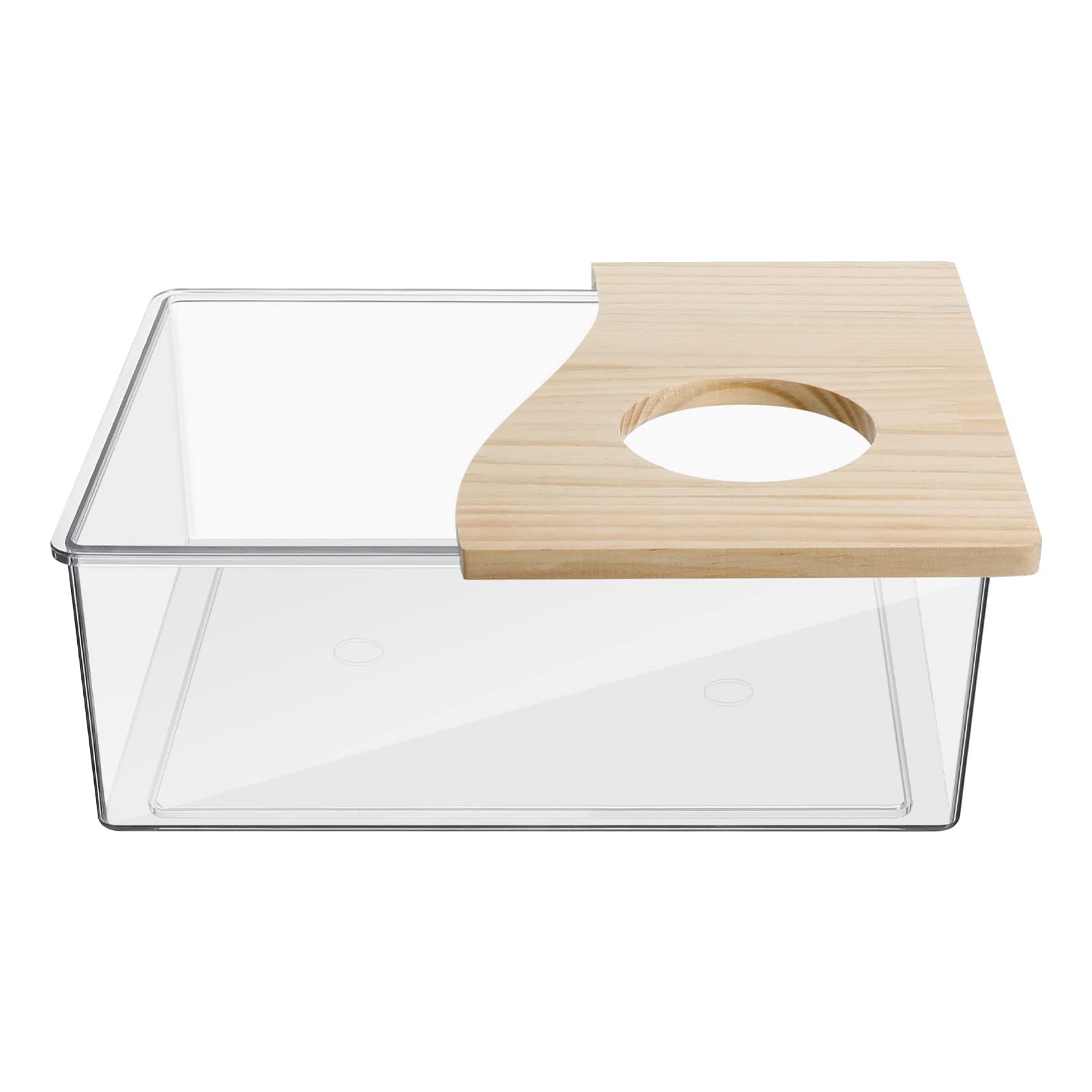 Balacoo Hamster Sand Bath House - Chinchilla Dust Bath Container for Small Pets - Perfect for Hamster, Chinchilla, Gerbil & Degu - Ideal for Cage Cleaning & Grooming
