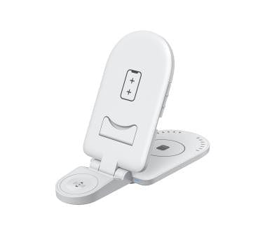 3-in-1 Wireless Charger for iPhone, Samsung, Apple Watch & AirPods - Fast Charging Station for Home, Office & Travel | Compact Multi-Device Charging Pad for Phones & Smartwatches