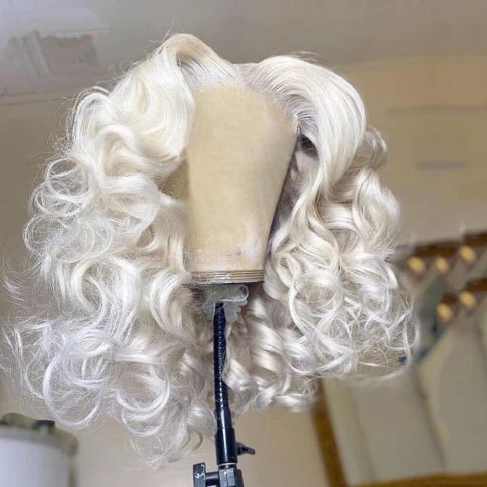 Grey Silver Loose Wave Wig
