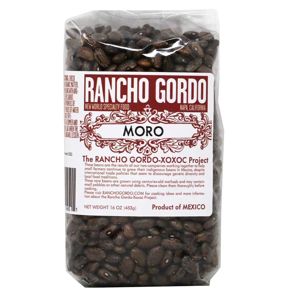 Organic Rancho Gordo Moro Beans - Heirloom Black Beans for Authentic Mexican Cooking | Perfect for Soups, Stews & Rice Dishes