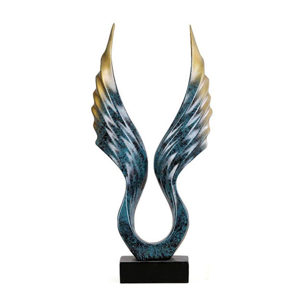 Handmade Resin Angel Wing Sculpture - Unique Abstract Art Decor, Collectible Figurine for Home, Bar & Office - Perfect Gift for Friends & Art Lovers | Ideal for Wall Decor, Table Centerpiece & Wedding Favors