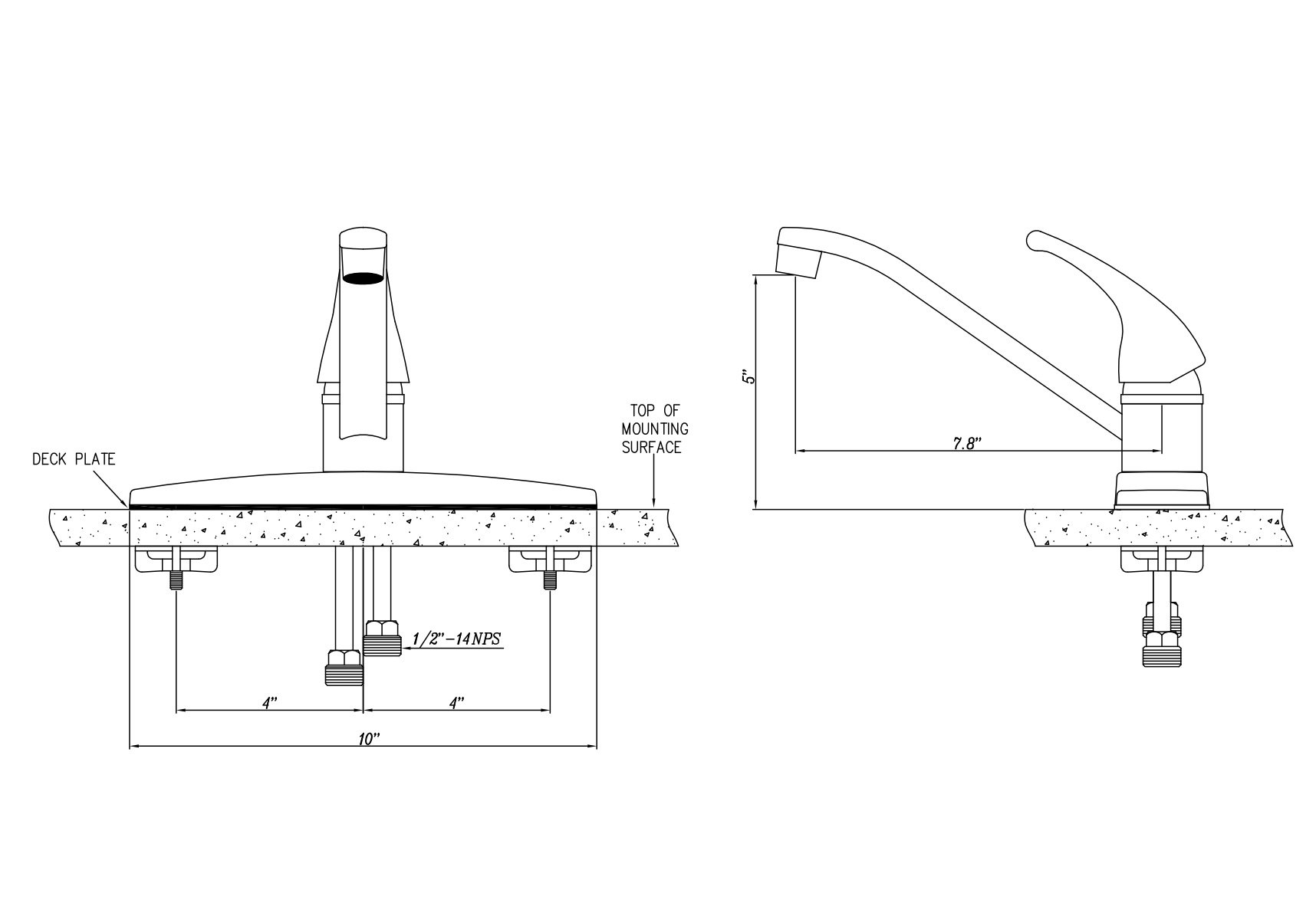 Dura Faucet DF-NMK600-SN RV Swivel Kitchen Sink Faucet - Brushed Satin Nickel Finish for Campers, Trailers & Tiny Homes | Easy Installation & Durable Design