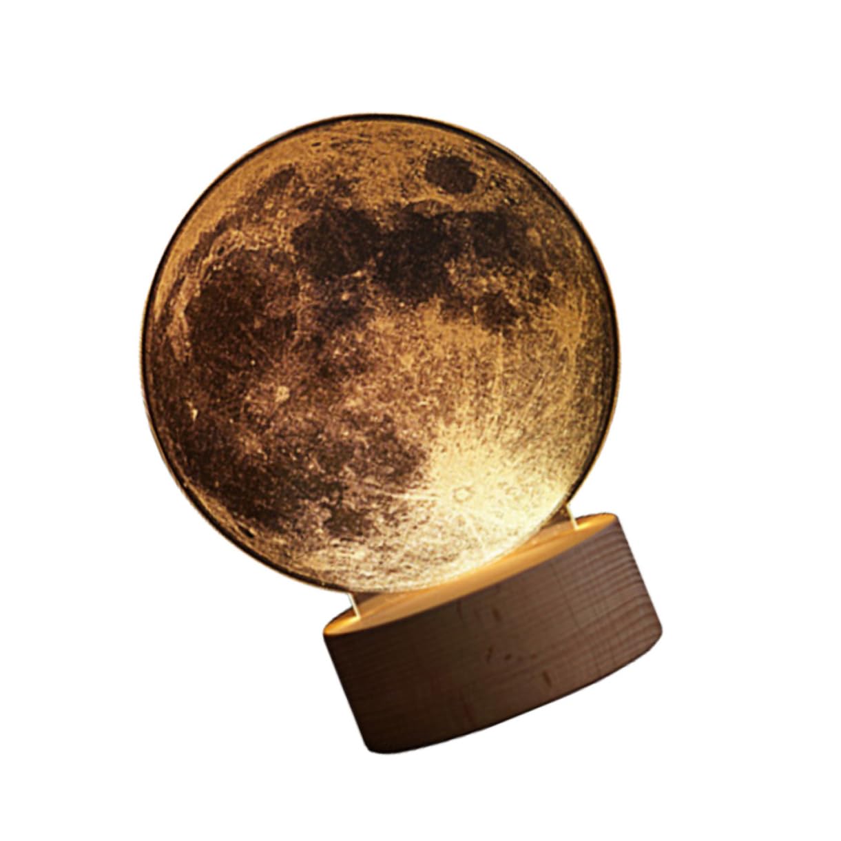 3D Moon Night Light LED Touch Desk Lamp - Energy Saving Eye-Care Bedside Lamp for Bedroom, Kids Room & Nursery | Perfect for Reading, Relaxation & Nighttime Ambience