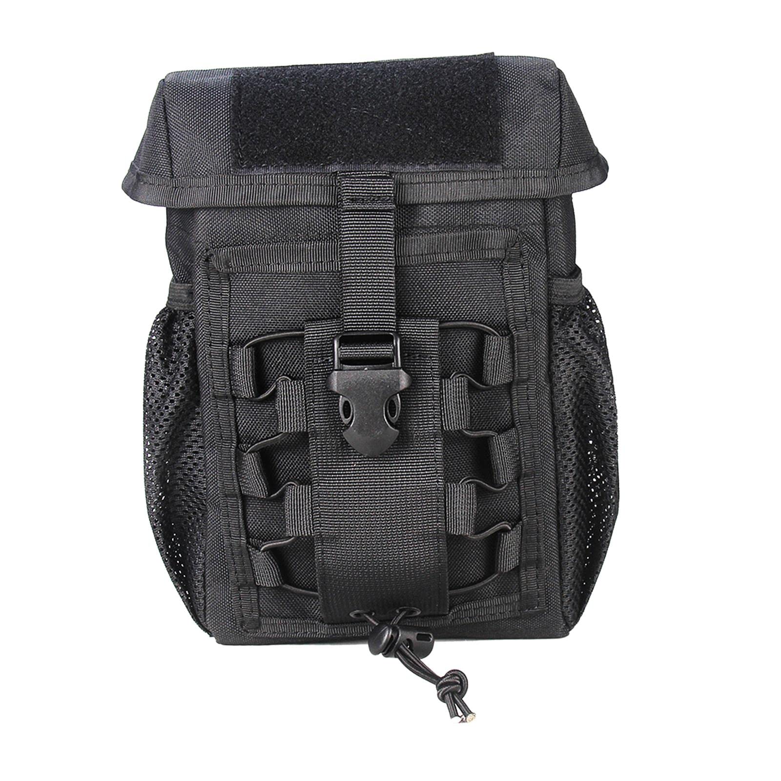Upgraded MOLLE Pouch Organizer - Durable Vehicle Panel Storage Bag for Tactical Gear & Tools | Perfect for Car, Truck, Jeep & Outdoor Adventures (Black)