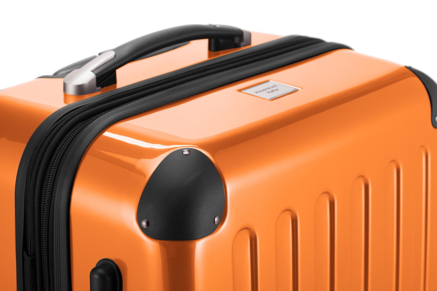 Premium Orange Cabin Luggage 75cm - Lightweight Carry-On Suitcase for Air Travel, Business Trips & Weekend Getaways