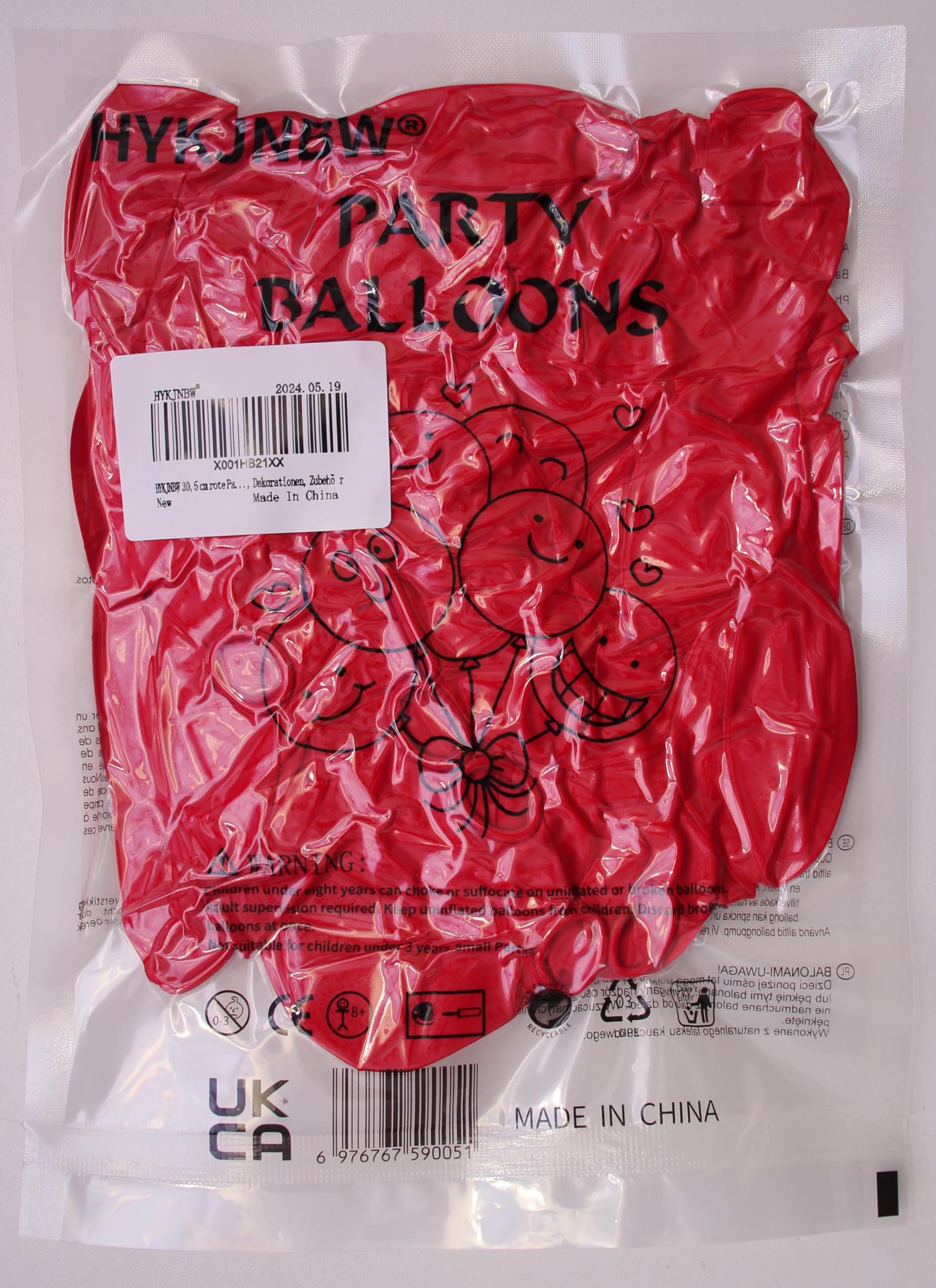 50 Pack 12 Inch Red Party Balloons - Thick & Strong Helium Balloons for Valentine's Day, Birthday Party, Wedding, Baby Shower - Perfect for Indoor/Outdoor Decorations & Event Balloon Arches