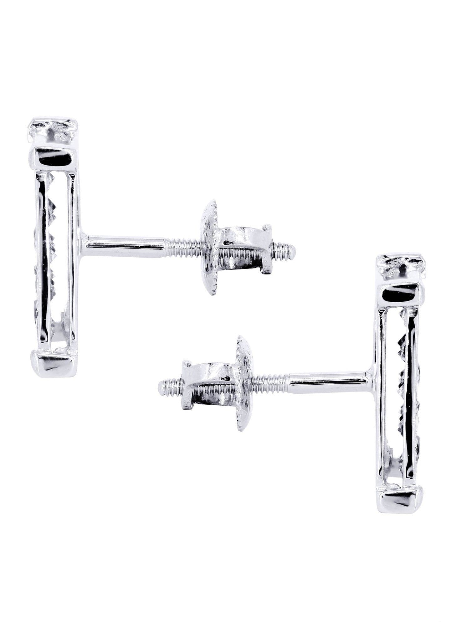 0.69 Carat Diamond Stud Earrings for Men - 14K White Gold | Luxury Gift for Him, Wedding, Anniversary & Special Occasions