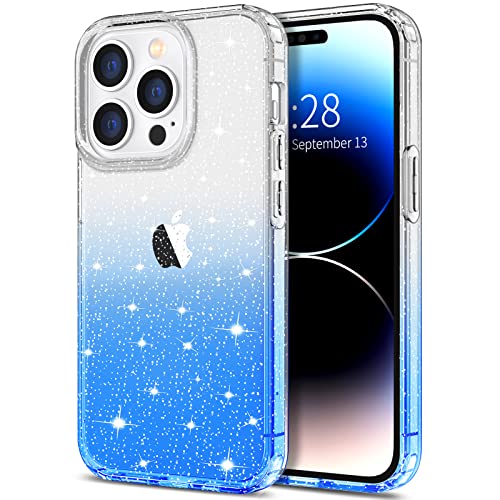 Clear/Blue Glitter