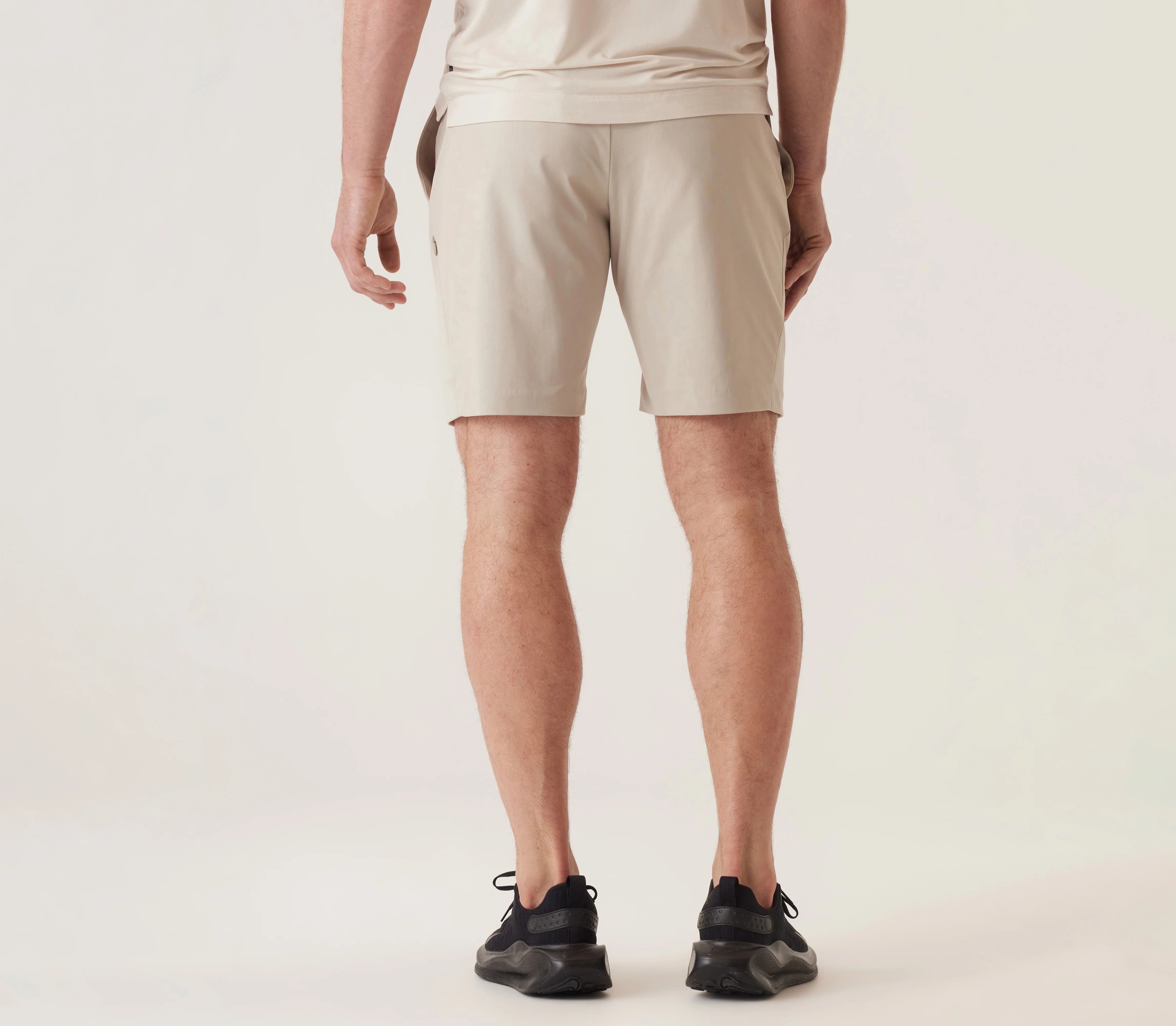 Deke Solarx Cargo Bermuda Shorts for Men - Lightweight Nano Nylon Warp Knit, Silver - Perfect for Hiking, Travel & Outdoor Adventures