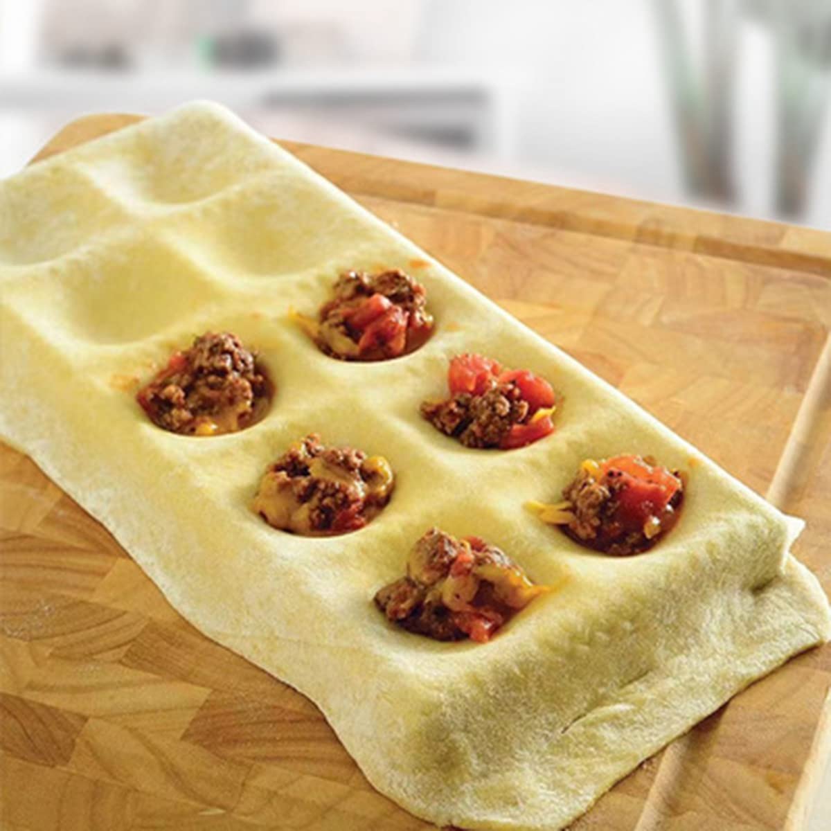 Ycagrain Italian Pasta Mold - Stainless Steel Ravioli Tray with Pin Edges Frame for Perfect Dough Attachment | Professional Homemade Pasta Maker Kit | Ideal for Italian Cuisine, Family Cooking & Restaurant Use
