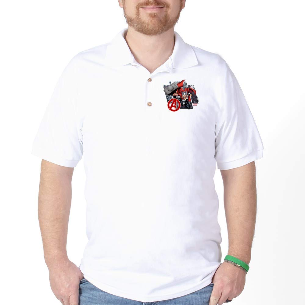 Thor Golf Polo Shirt for Men - Lightweight Moisture Wicking Performance Tee - Perfect for Golf, Casual Wear & Outdoor Activities