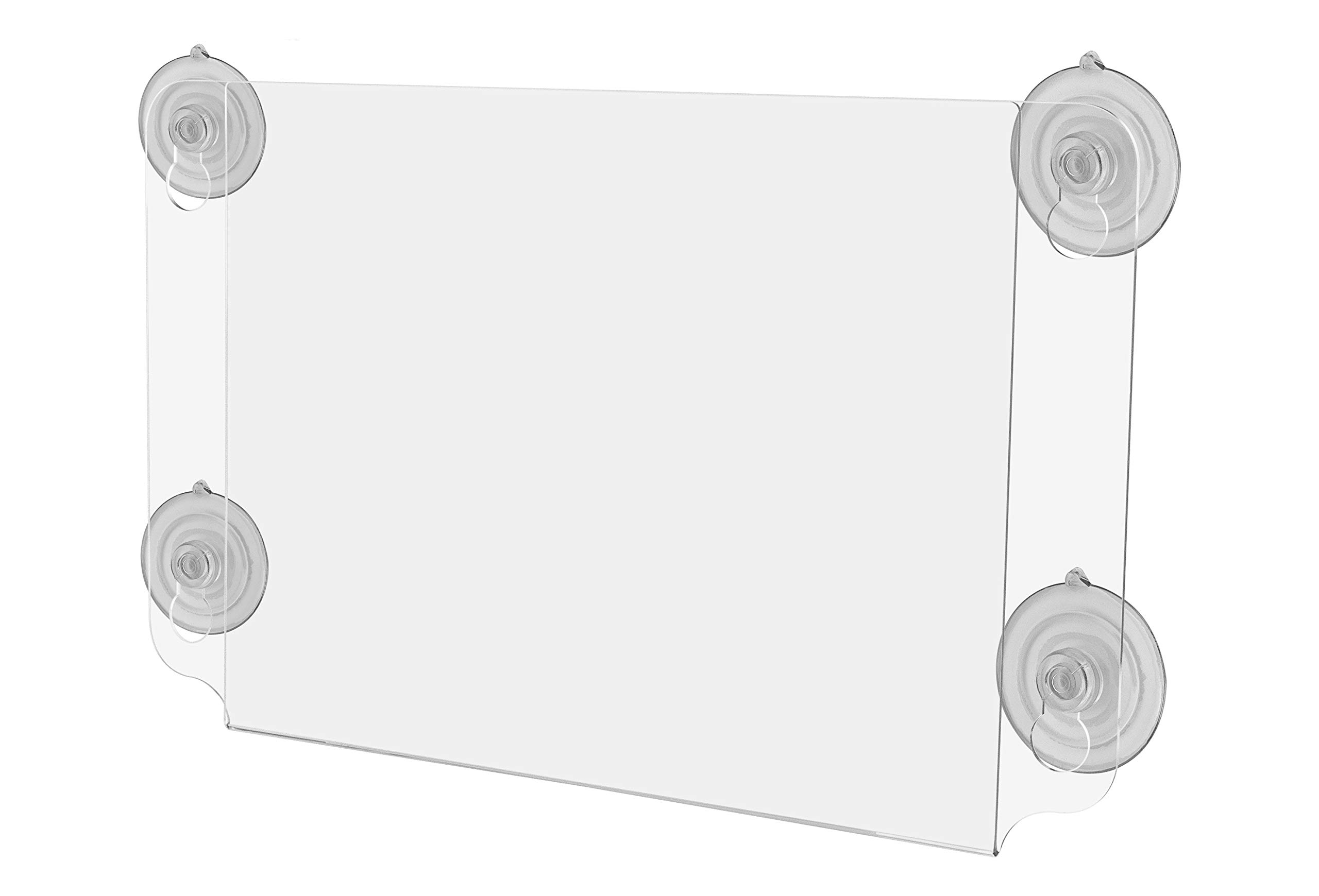 12 Pack Clear Acrylic Window Sign Holders - 11