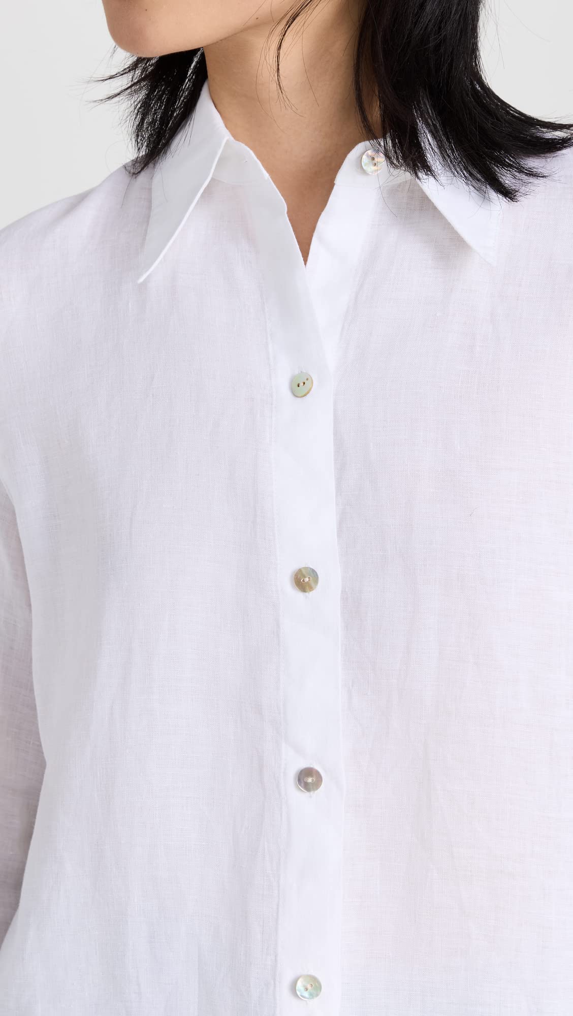 Vince Women's Relaxed Fit Long Sleeve Button Down Shirt - Soft Cotton Casual Shirt for Work, Office & Everyday Wear