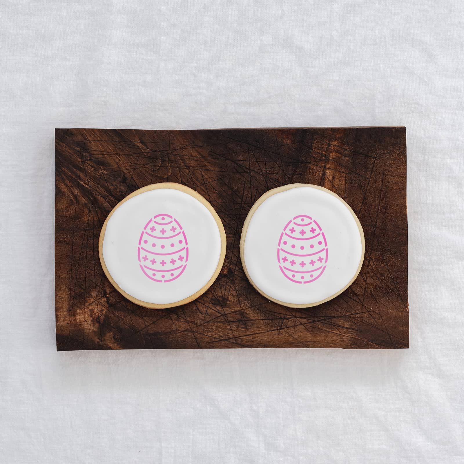 Easter Egg Cookie Stencil Set - Reusable Baking Stencils for Decorating Cookies, Cakes & Cupcakes | Perfect for Easter Baking, DIY Desserts & Holiday Party Treats