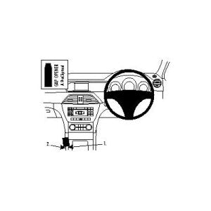 ClicOn No Holes Console Dash Mount for Mercedes Benz C Class (W204) 2011-2014 - Secure Phone Holder for GPS Navigation & Hands-Free Driving