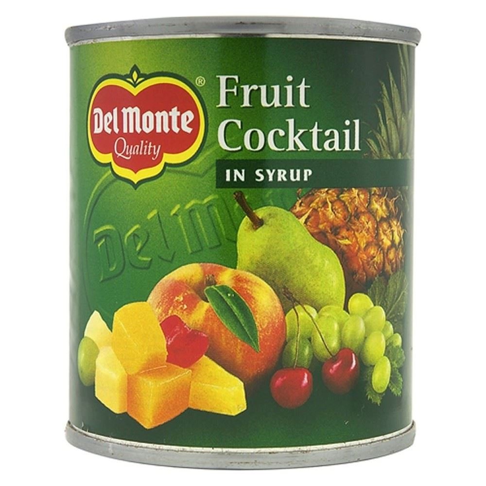 Del Monte Fruit Cocktail in Light Syrup (8oz, 227g) - Pack of 2 Cans | Mixed Fruit Cups in Juice | Perfect for Snacks, Lunch Boxes & Desserts