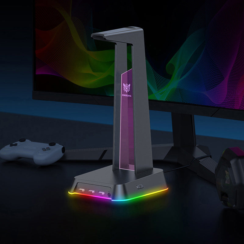 ONIKUMA ST 2 Premium Headphone Stand Holder - Universal Gaming Headset Display Stand with Non-Slip Base for Home & Office Use - Perfect for Gamers, Music Lovers & Audiophiles