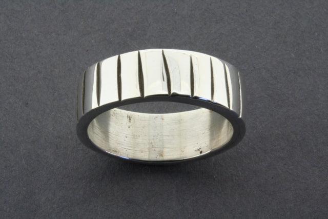 Elegant Etched Line Ring - Sterling Silver Jewelry for Women, Perfect for Weddings, Parties & Everyday Wear