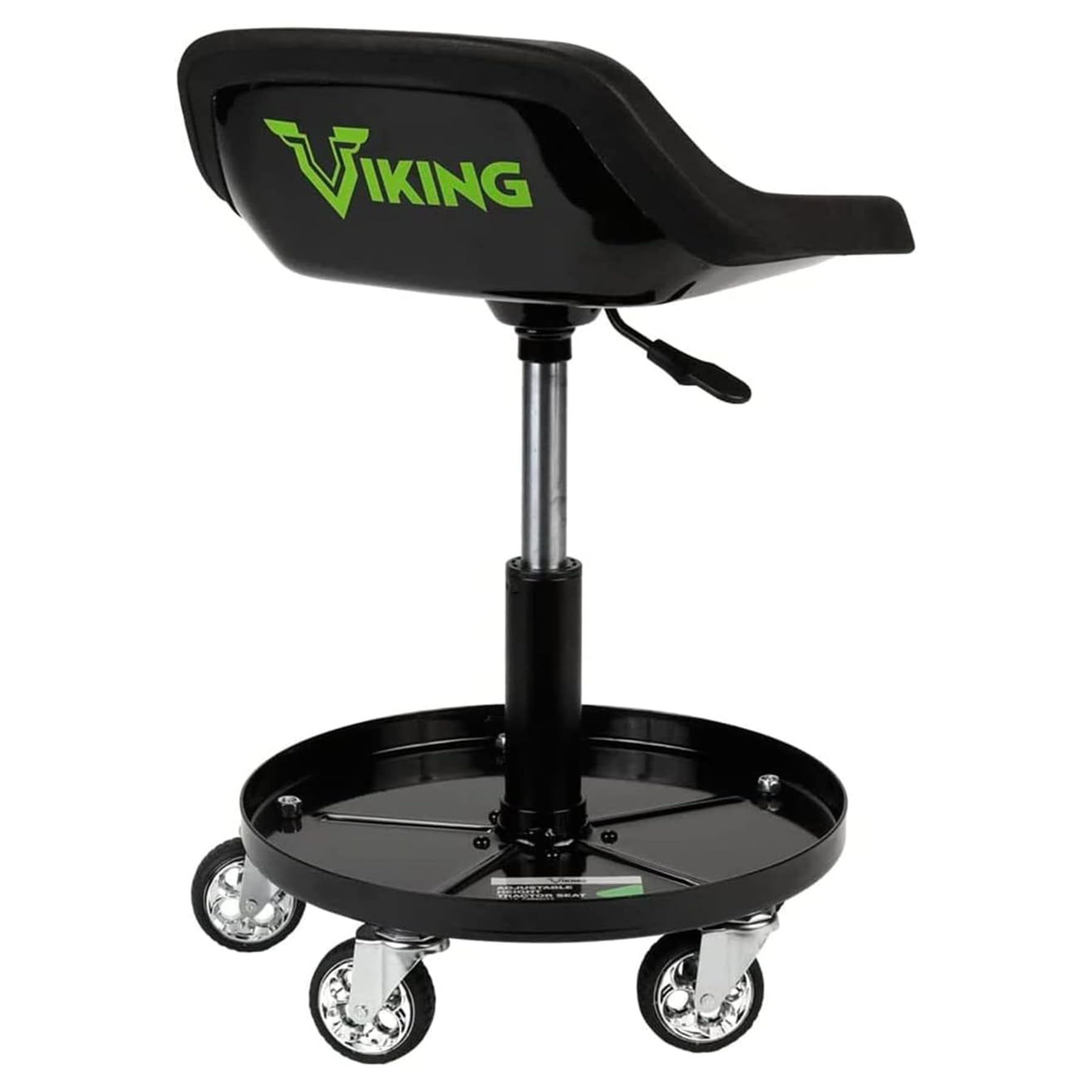 AFF Viking Rolling Shop Stool with Tool Tray - Heavy Duty 300 lbs Capacity Garage Stool on Wheels for Mechanics - Ergonomic Padded Seat - Multiple Styles - Perfect for Auto Repair, Workshop & Industrial Use