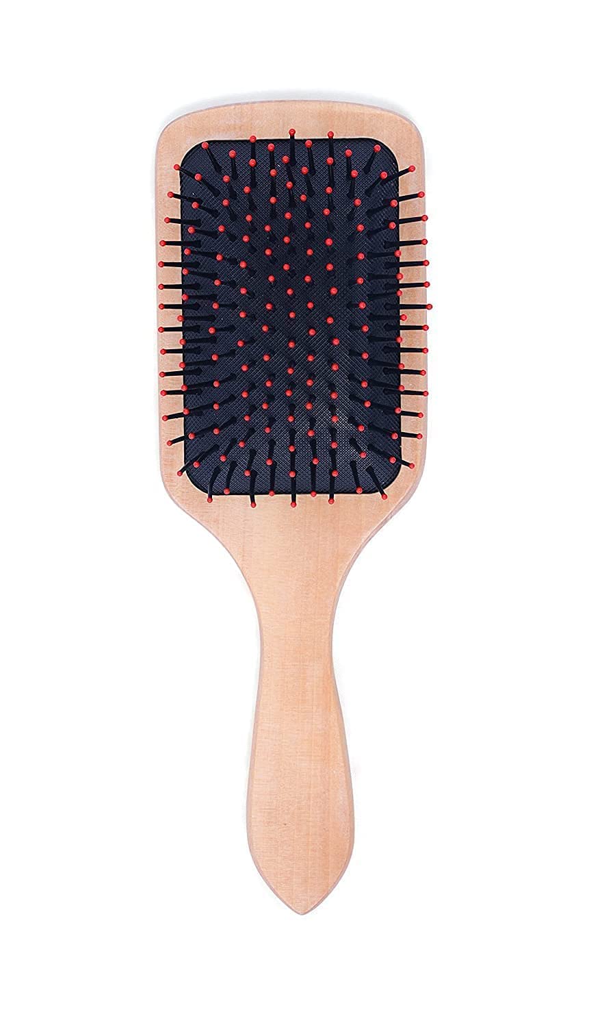 Kira Professional Detangling Hair Brush with Soft Bristles - Wooden Paddle Brush for Men, Women & Kids - Gentle on All Hair Types (Black) | Perfect for Daily Styling, Salon Use & Travel