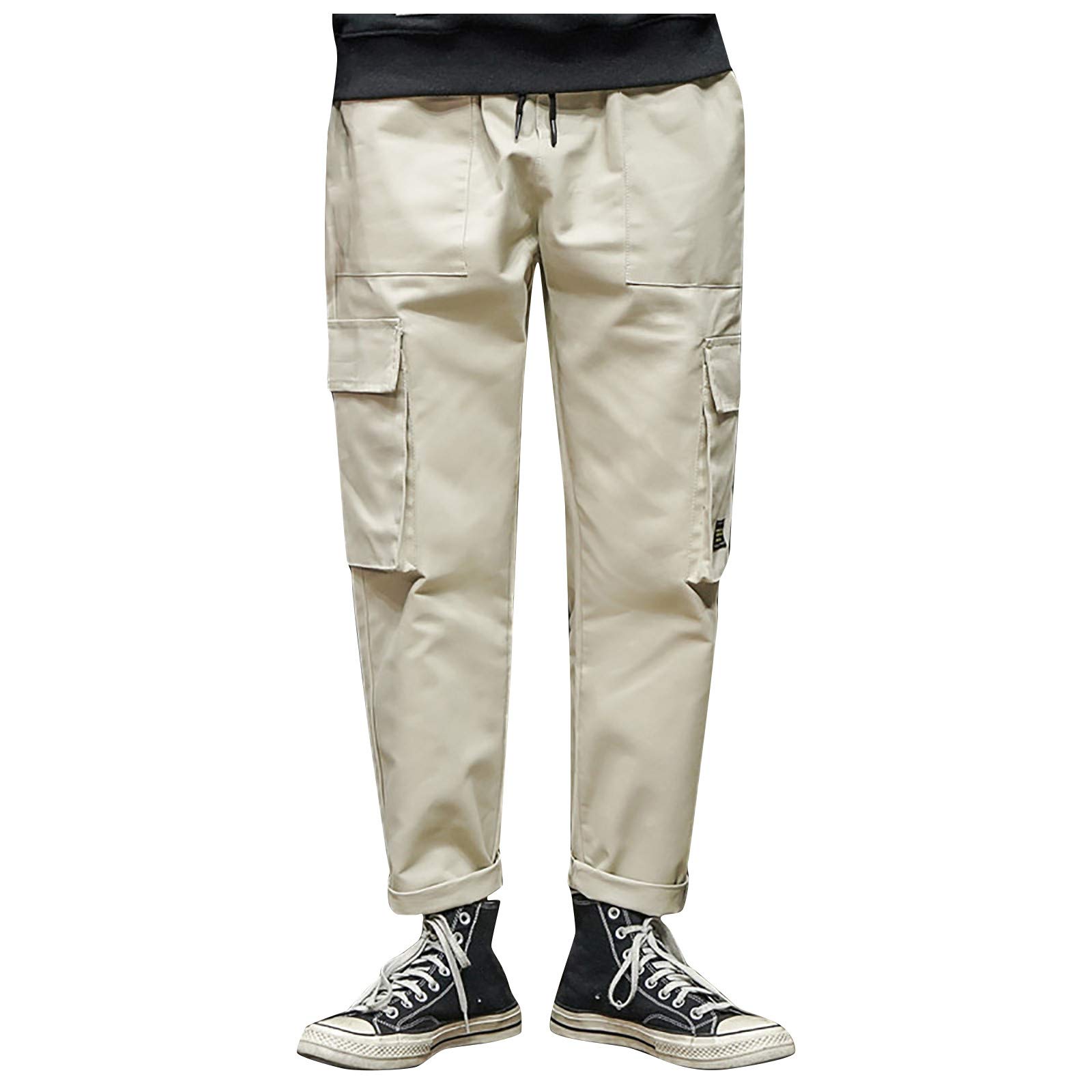 **Men's & Women's Casual Work Drawstring Sweatpants - Solid Color Outdoor Hiking Pants for Comfort & Style | Perfect for Gym, Lounge & Travel**