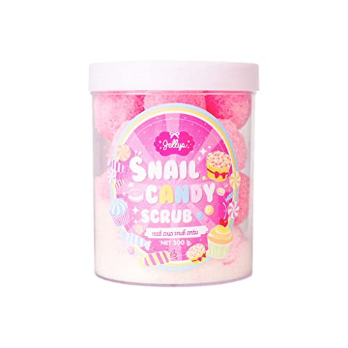 Jellys Snail Candy Scrub 300g (16 Balls) - Brightening & Exfoliating Face & Body Scrub for Glowing Skin | Ready2White | Perfect for Spa Day & Skincare Routine