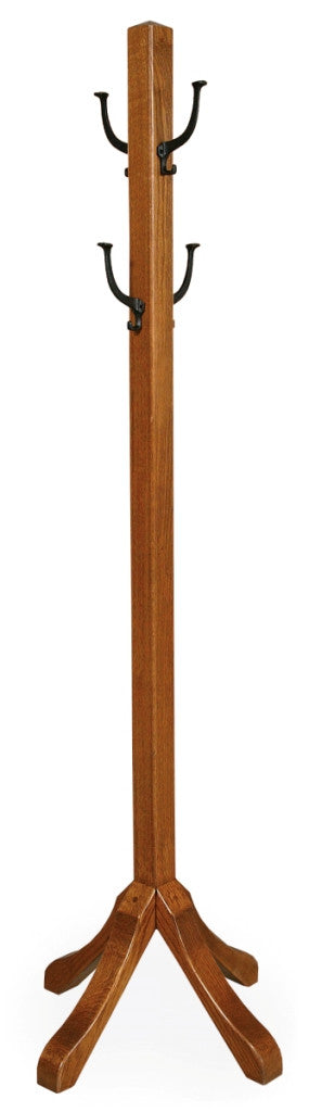 Vintage Alamo Mission Style 4-Hook Coat Rack - Perfect for Entryway, Bedroom, or Office Organization