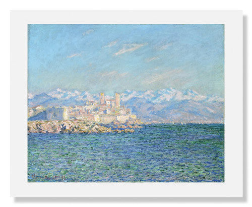 Claude Monet Antibes Afternoon Effect Painting - High-Quality Art Print for Home Decor, Office & Gifts | Impressionist Wall Art for Living Room, Bedroom & Gallery Display