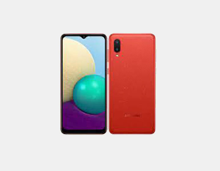 Samsung Galaxy A02 A022F/DS 32GB 3GB RAM Dual SIM LTE GSM Unlocked Smartphone (Red) - Perfect for Travel, Business & Everyday Use