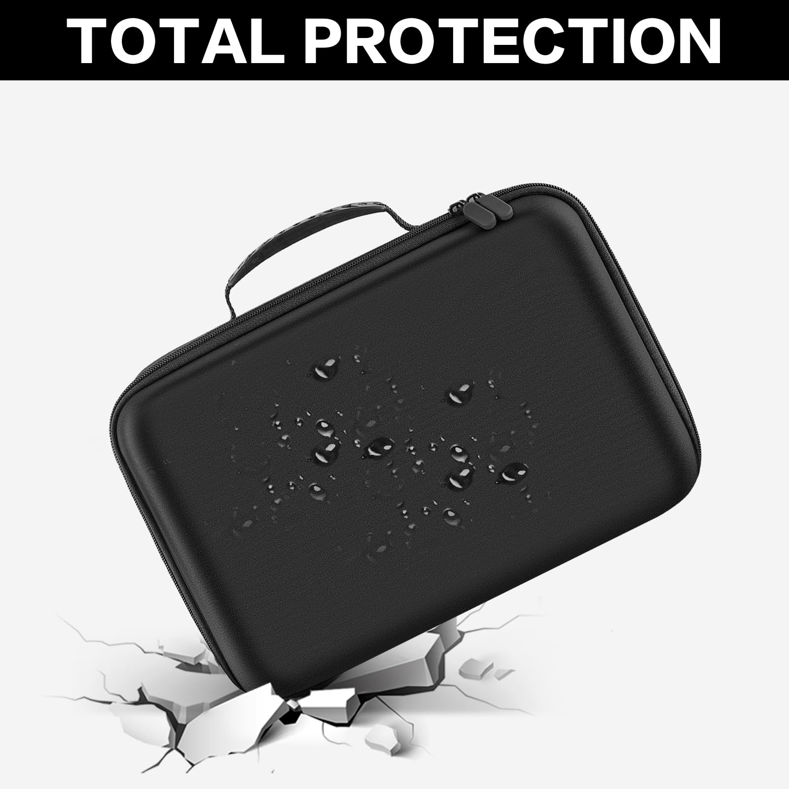 Meta Quest 3/3s & Oculus Quest 2 VR Headset Carrying Case - Compatible with Touch Controllers & Elite Strap VR2 Accessories, Includes Silicone Face Cover & Lens Protector (Grey, Device Not Included) - Perfect for Travel, Storage & VR Gaming Protection