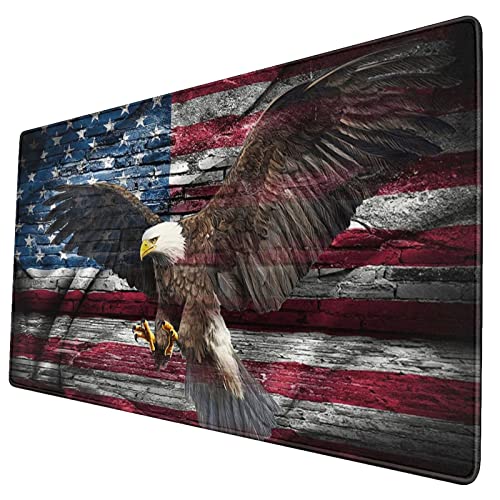 American Flag Eagle Spreads Wings